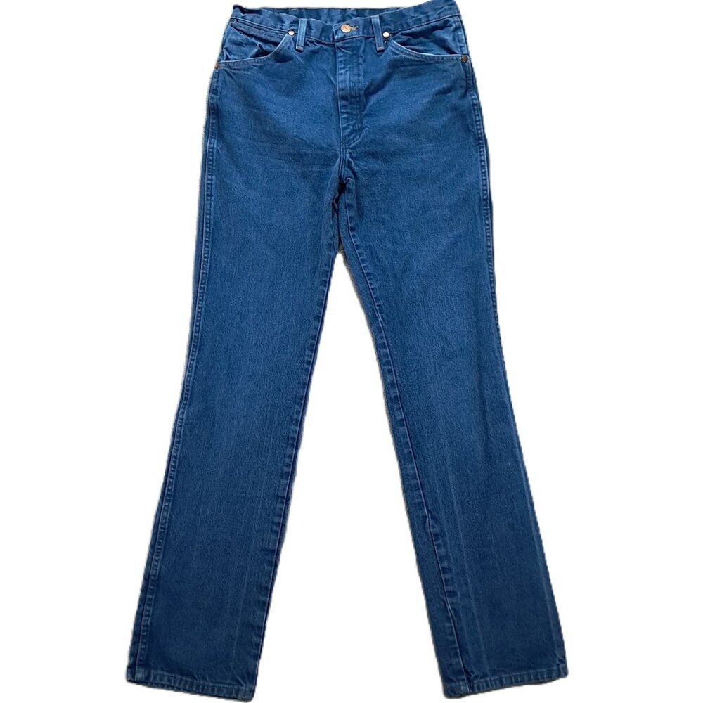 Wrangler Jean 936PWD Men 32x34, Tag 33x36 Cowboy Cut Slim Fit Blue 100% Cotton